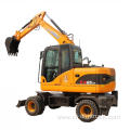 8 tons wheel excavator with 0.3CBM bucket